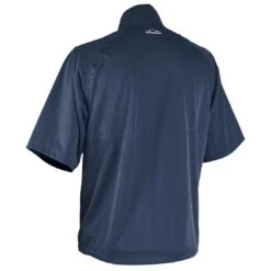 Sun Mountain Rainflex Elite Short Sleeve Rain Pullover -Golf World Shop sun mountain 2023 rainflex elite ss rain pullover navy back itempicture