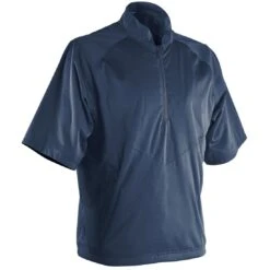 Sun Mountain Rainflex Elite Short Sleeve Rain Pullover -Golf World Shop sun mountain 2023 rainflex elite ss rain pullover navy itempicture