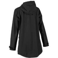 Sun Mountain Women's Monsoon Hooded Rain Parka -Golf World Shop sun mountain 2023 womens monsoon hooded rain parka black back itempicture