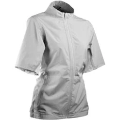 Sun Mountain Women's Monsoon Short Sleeve Rain Jacket -Golf World Shop sun mountain 2023 womens monsoon ss rain jacket platinum itempicture