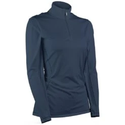 Sun Mountain Women's Second Layer Pullover -Golf World Shop sun mountain 2023 womens second layer pullover navy itempicture