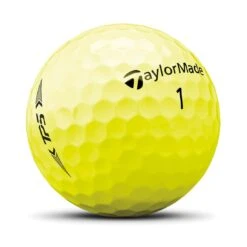 TaylorMade TP5 Yellow Golf Balls -Golf World Shop taylormade 2021 tp5 yellow golf balls sidestamp itempicture