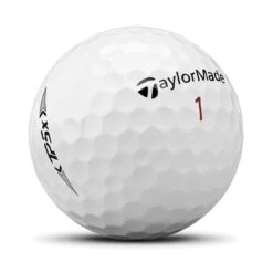 TaylorMade TP5x Personalized Golf Balls -Golf World Shop taylormade 2021 tp5x white golf balls sidestamp itempicture 1