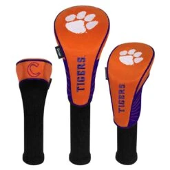 Team Effort NCAA Set Of 3 Headcovers -Golf World Shop te 22h3 clemson tigers 1