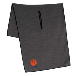 Team Effort NCAA 19 X 41 Grey Microfiber Towel -Golf World Shop te 22mtg clemson tigers 1