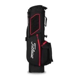 Titleist 2022 Players 4 Stand Bag -Golf World Shop titleist 2021 players 4 stand bag black black red back