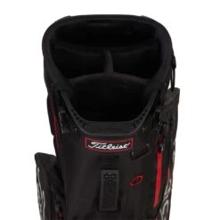 Titleist 2022 Players 4 StaDry Stand Bag -Golf World Shop titleist 2021 players 4 staydry stand bag black black red top cuff