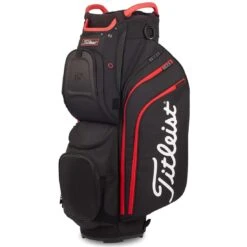 Titleist 2022 Cart 15 Cart Bag -Golf World Shop titleist 2022 cart 15 cart bag black black red itempicture