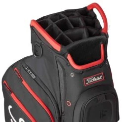 Titleist Cart 15 Cart Bag -Golf World Shop titleist 2022 cart 15 cart bag black black red top itempicture 1