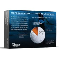 Titleist Tour Speed White Golf Balls 10 Titleist Tour Speed White Golf Balls -Golf World Shop titleist 2022 tour speed white golf balls back itempicture