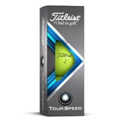 Titleist Tour Speed Yellow Personalized Golf Balls -Golf World Shop titleist 2022 tour speed yellow golf balls sleeve itempicture