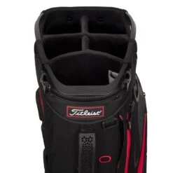 Titleist Hybrid 5 Stand Bag -Golf World Shop titleist 2023 hybrid 5 stand bag black black red top itempicture