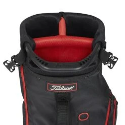 Titleist Premium Carry Bag -Golf World Shop titleist 2023 premium carry bag black black red top itempicture