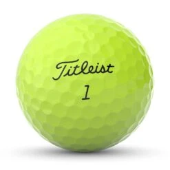 Titleist Pro V1 Yellow Golf Balls 13 Titleist Pro V1 Yellow Golf Balls -Golf World Shop titleist 2023 pro v1 yellow golf balls front stamp itempicture