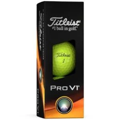 Titleist Pro V1 Yellow Golf Balls 10 Titleist Pro V1 Yellow Golf Balls -Golf World Shop titleist 2023 pro v1 yellow golf balls sleeve itempicture