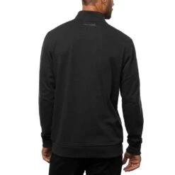 TravisMathew Cloud Quarter Zip 2.0 -Golf World Shop travismathew cloud quarter zip 2 0 black back itempicture