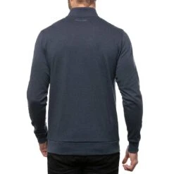 TravisMathew Cloud Quarter Zip 2.0 -Golf World Shop travismathew cloud quarter zip 2 0 heather blue back itempicture