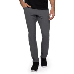 TravisMathew Open To Close Pants -Golf World Shop travismathew open to close pants dark heather grey front itempicture