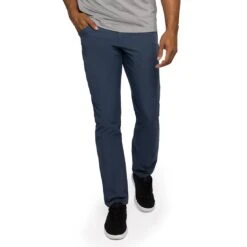 TravisMathew Open To Close Pants -Golf World Shop travismathew open to close pants heather navy front itempicture