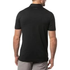 TravisMathew The Heater Polo -Golf World Shop travismathew the heater polo black back itempicture