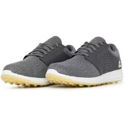 TravisMathew Cuater The Moneymaker Spikeless Golf Shoes Grey Pinstripe/Sunlight 10 TravisMathew Cuater The Moneymaker Spikeless Golf Shoes Grey Pinstripe/Sunlight -Golf World Shop travismathew the moneymaker spikeless golf shoes grey pinstripe sunlight pair itempicture