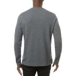 TravisMathew Cloud Waffle Crew -Golf World Shop travismathew waffle cloud crew vintage indigo back itempicture