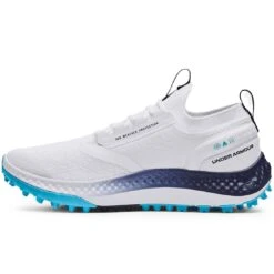 Under Armour Charged Phantom SL Golf Shoes White/Navy -Golf World Shop under armour charged phantom sl golf shoes white navy spine itempicture
