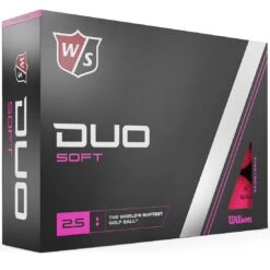 Wilson Staff DUO Soft Pink Personalized Golf Balls